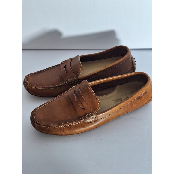 Cole Haan Grant Canoe Leather Penny Loafers Driving Shoes Men 10.5M Brown Casual - Picture 3 of 11